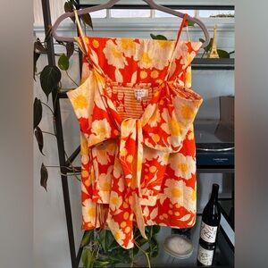 Aruba Tie Top with Resort Skirt   Medium top with XL skirt